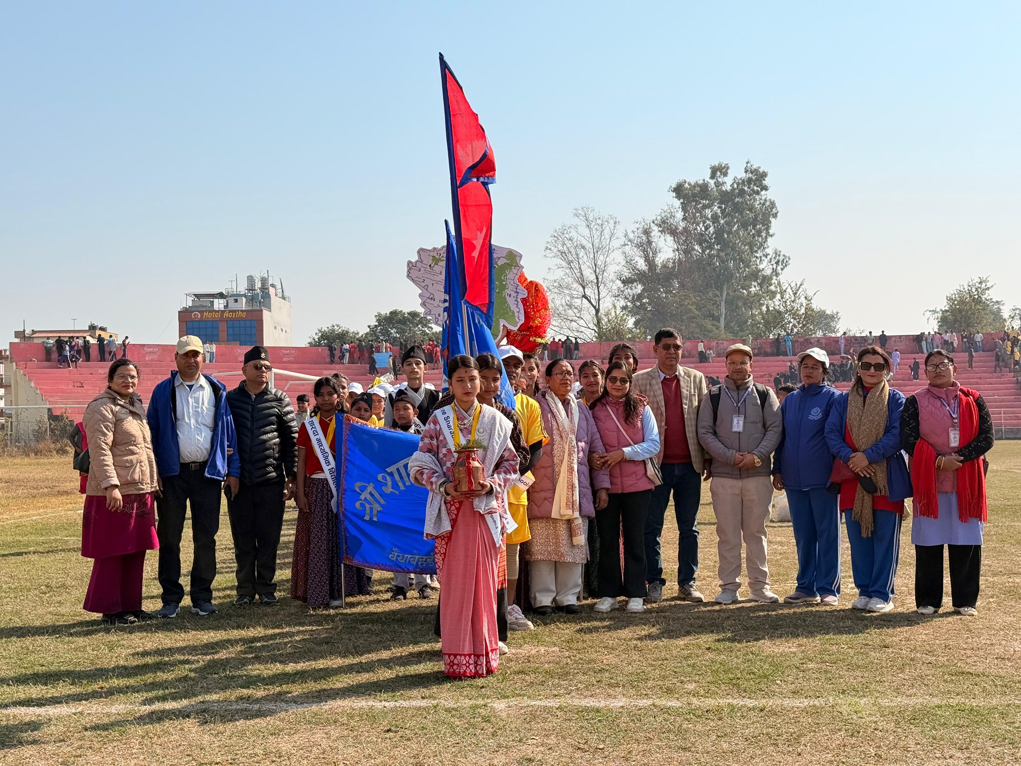 धनगढी नगर स्तरिय राष्ट्रपति रनिङ शिल्ड पर्तियोगितामा शारदा मा.वि.