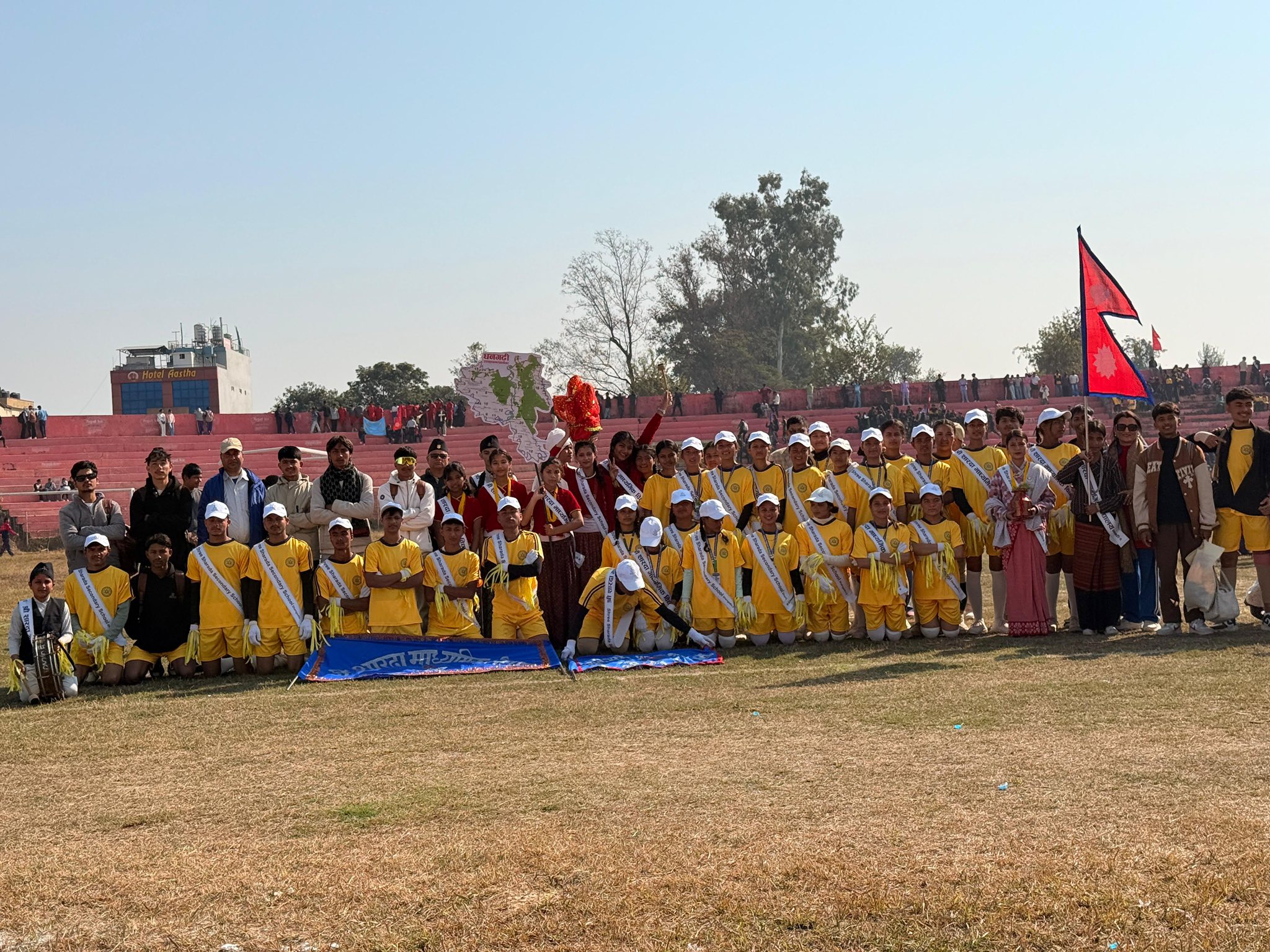 धनगढी नगर स्तरिय राष्ट्रपति रनिङ शिल्ड पर्तियोगितामा शारदा मा.वि.